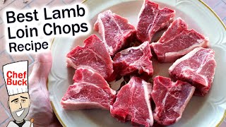 Best Lamb Loin Chops in a Skillet [upl. by Anwahsad]