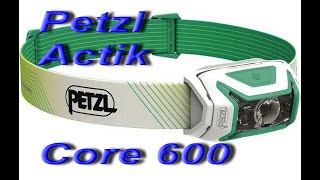 Фонарь налобный Petzl Actik Core 600 лм аккумуляторный компактный перезаряжаемый [upl. by Mcguire]