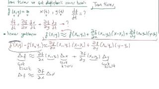 54 Kalkülüs 3  Tam türev ve çok değişkenli zincir kuralı 1 [upl. by Alyn]