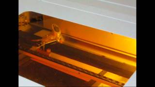 Full Spectrum Laser LLC 40W CO2 Laser Vector Cut Demo [upl. by Assyram]