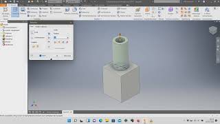 Einfaches Teil in Inventor 2019 erstellen [upl. by Linsk72]