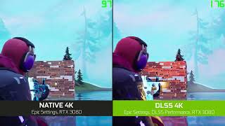 Fortnite i 4K med Nvidia DLSS  Greencom PC [upl. by Hannon676]