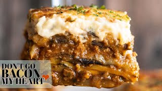 Outrageously Delicious Greek Moussaka [upl. by Enilarac]