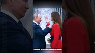 President Putin Awards Beautiful Russian Olympian Girl russia putin vladimirputin shorts [upl. by Rehpretsirhc]