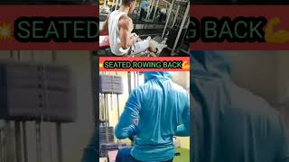 💥SEATED ROWING💪 shorts gymlover trenidng [upl. by Alokin]