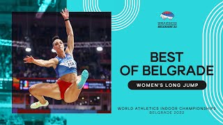 Womens long jump final  World Indoor Championships Belgrade 2022 [upl. by Melody468]