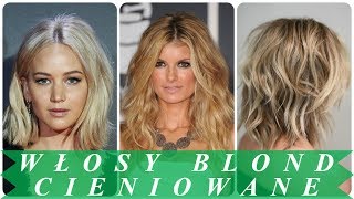 Nowoczesne cieniowane blond włosy damskie [upl. by Nollahp]