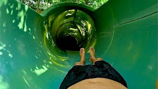 Green Snake Waterslide at Center Parcs De Eemhof [upl. by Nosidda]