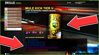 MULE KICK ALL UPGRADE TIERS EXPLAINED  MULE KICK TIER 1  TIER 5 UPGRADES IN COLD WAR ZOMBIES [upl. by Llerrac]