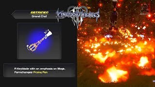 Kingdom Hearts 3  Grand Chef Keyblade How To Get amp Gameplay [upl. by Swenson653]