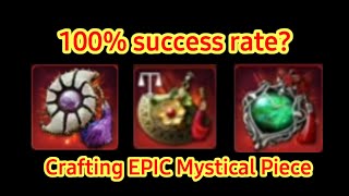 How to 100 success rate  Crafting Epic Mystical Piece  MIR4 [upl. by Genie596]