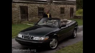 Motorweek 1995 Saab 900 Convertible Road Test [upl. by Yllor]