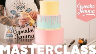 Tiered Cake Stacking howto Masterclass  Everything you need to know  Cupcake Jemma [upl. by Slavic65]