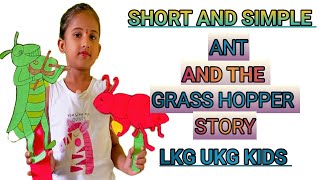 Ant and the Grasshopper story  English LKG UKG KIDS [upl. by Saihtam375]