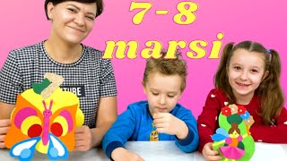 KARTOLINAT ME TE BUKURA PER 78 MARSIN  Handmade nga Real Kids Show [upl. by Selina87]