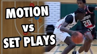 Motion vs Set Basketball Plays [upl. by Ranchod54]