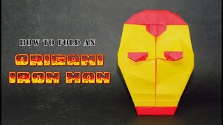 ORIGAMI IRON MAN TUTORIAL MARVEL  KYLE HARRINGTON [upl. by Yregerg]