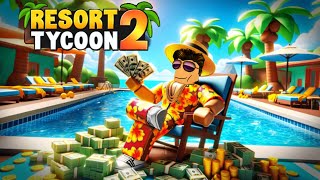 THEME PARK UPDATE TROPICAL RESORT TYCOON 2 Roblox [upl. by Cioffred]