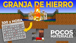 Granja de Hierro para tu NUEVO MUNDO  Minecraft 1204 JAVA  300 Lingotes por Hora [upl. by Maddox873]