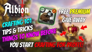 CRAFTING for PROFIT tips for BEGINNERS  Albion Online [upl. by Jacobina]