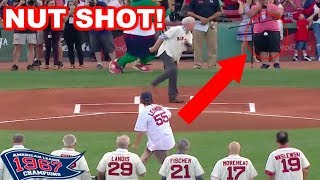 MLB  WORST CEREMONIAL FIRST PITCHES OF ALL TIME FUNNY [upl. by Murielle746]