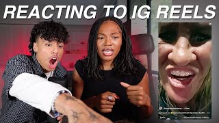 REACTING TO IG REELS FT LARRAY [upl. by Materse]