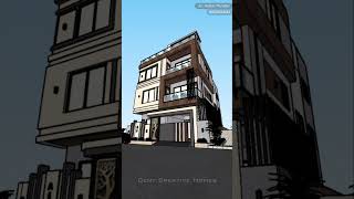 Modern Triplex House Design 3delevation 3dhomedesign modernduplex [upl. by Audette405]