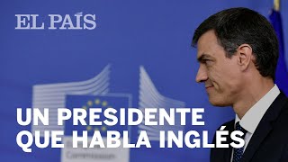 Así habla PEDRO SÁNCHEZ en INGLÉS [upl. by Carolynne]