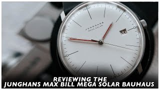 Reviewing the Junghans max bill Mega Solar Bauhaus [upl. by Letnuhs]