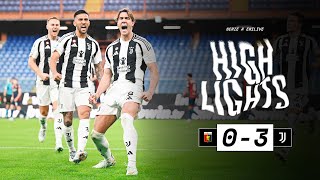 HIGHLIGHTS SERIE A  Genoa 03 Juventus  Dušan and Conceição headline Juves return to winning ways [upl. by Nims]