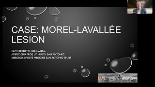 MorelLavallée Lesion with Dr Guy Nicolette  AMSSM Sports Ultrasound Case Presentation [upl. by Aleekahs620]