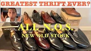 GREATEST Thrift Score Ive EVER seen 12 NOS Vintage Shoes [upl. by Gerti]