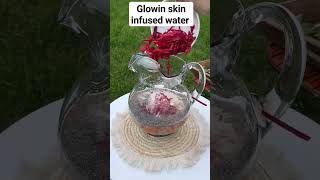 Glowing skin infused water beetroot ginger tumeric detox skincare viralvideo fyp [upl. by Mchenry604]