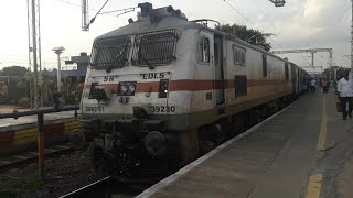 12679 Chennai  Coimbatore Intercity SF Express ED Wap7 departs from JTJ with mass acceleration [upl. by Aw498]