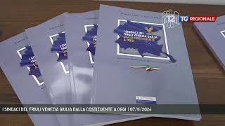 I SINDACI DEL FRIULI VENEZIA GIULIA DALLA COSTITUENTE A OGGI  07112024 [upl. by Kcirrej]