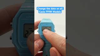 How to change the date on all Casio F91W Models [upl. by Radu]