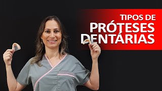 PRÓTESES DENTÁRIAS Tipos de próteses Dentadura Ponte Fixa Ponte Móvel Próteses Removíveis [upl. by Saile]