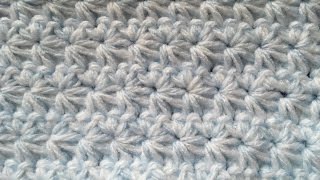 star stitch baby blanket video tutorial [upl. by Ydollem]