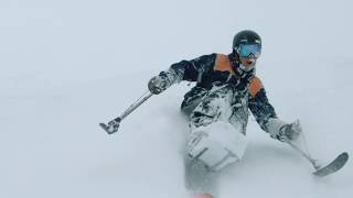 Powder day shredding on a sitski [upl. by Onid654]