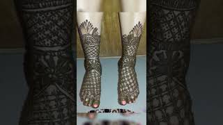 Bridal pair ki mehndi design🥰shortvideoytshortsbridelmehndipair ki mehndiviralshorts ❤️ [upl. by Dalpe]