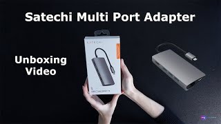 SATECHI TYPEC MULTI PORT ADAPTER 4K ETHERNET V2  SPACE GREY  Unboxing video  mygizzmo [upl. by Yelsehc]