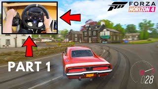 Forza Horizon 4 First Time Drifting using Logitech G G920 Steering Wheel Part One Gameplay [upl. by Fante]