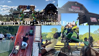 FAMILY VLOG  Yesterland Farm canton TX  RidesFood and MORE [upl. by Yroj]