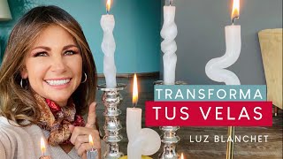 TRANSFORMA TUS VELAS DEL SUPERMERCADO  LUZ BLANCHET [upl. by Ayokahs202]