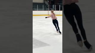 Ice skating dance ⛸️ice skating dance viral united [upl. by Aisatnaf834]