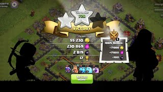 Clash Of Clans 😎 17 trophies got 2 stars [upl. by Valene]