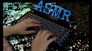 🎧ASMR 💙 Typing on RETROSTYLE KEYBOARD 💻  NO TALKING  LOW LIGHT [upl. by Krys]