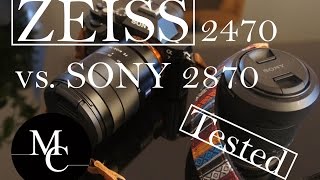 Zeiss 2470 vs Sony 2870 Test  Tiefgehender Review  Bildvergleich [upl. by Huda427]