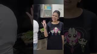 sreemukhi cooking kompalokumpati sakethkomanduri telugushorts ytshortsindia cuemedia [upl. by Huoh]