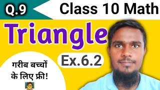 Triangles Class 10 Maths Chapter 6 Ex 62 q9 mhkclasses [upl. by Ahsakat]